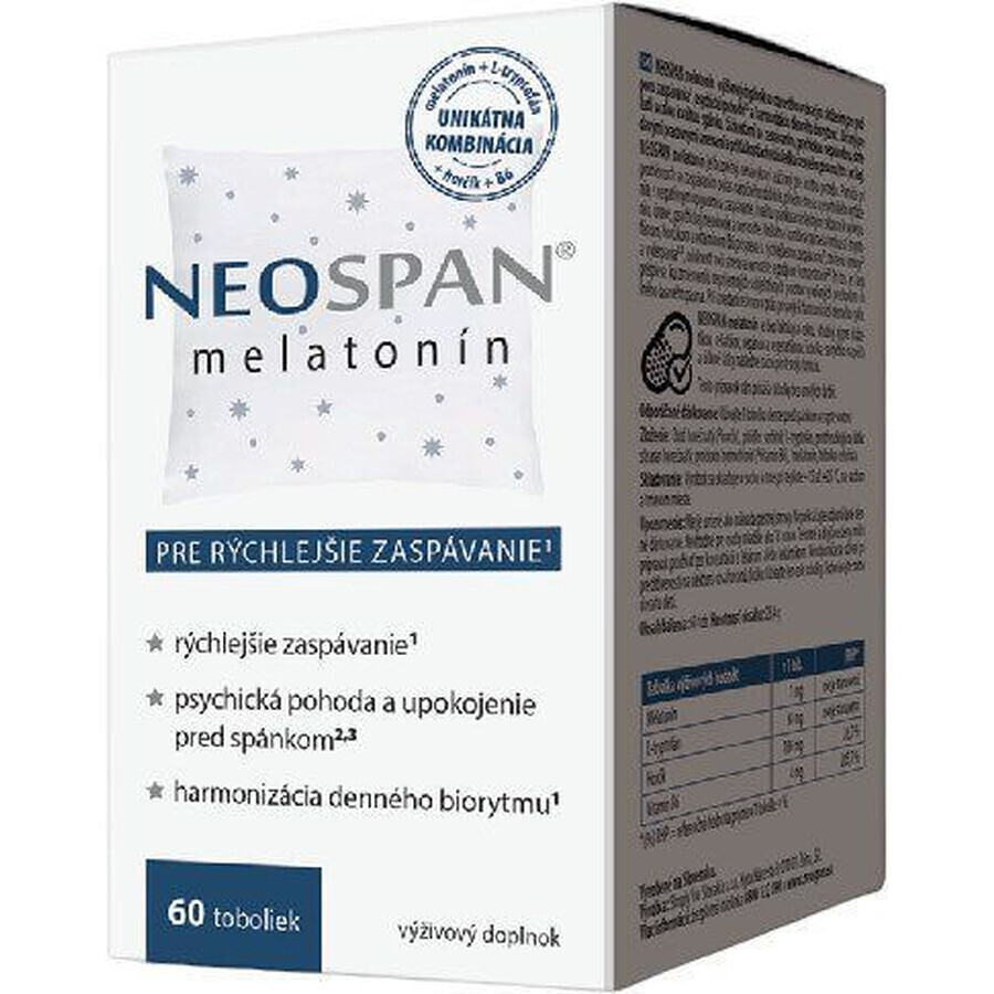 Neospan melatonin 60 capsules