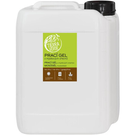 Tierra Verde Soapnut Soapnut Gel de lavage pour la laine et les textiles fonctionnels en laine mérinos Bidon de 5 litres