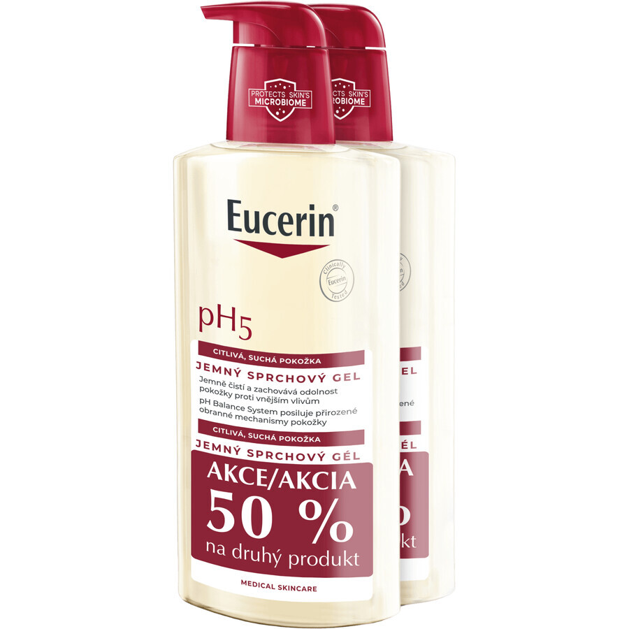 Eucerin pH5 Douchegel Promobalenie 2 x 400 ml