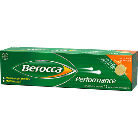 Multivitaminici Berocca Performance, 15 compresse effervescenti, Bayer