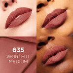 L'Oréal Paris Infaillible Matte Resistance 635 Worth It Medium Ruj, 5 ml