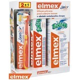 Elmex JUNIOR SYSTEM Cepillo de dientes + pasta dentífrica 75 ml + enjuague bucal 400 ml