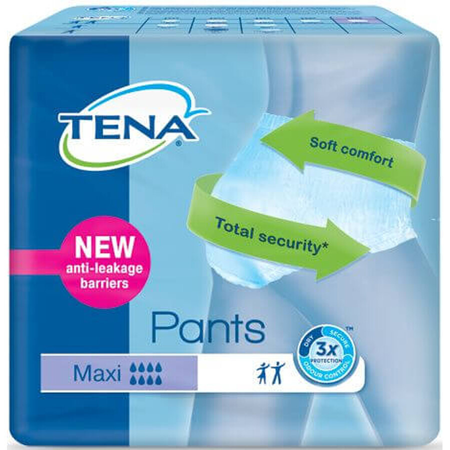 Tena Pantalon Maxi Pantalon Grand Extensible Absorbant Culotte Absorbante 10pcs