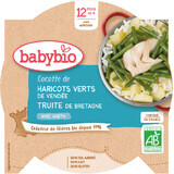 Babybio Babybio Breton haricots verts panais truite 230 g