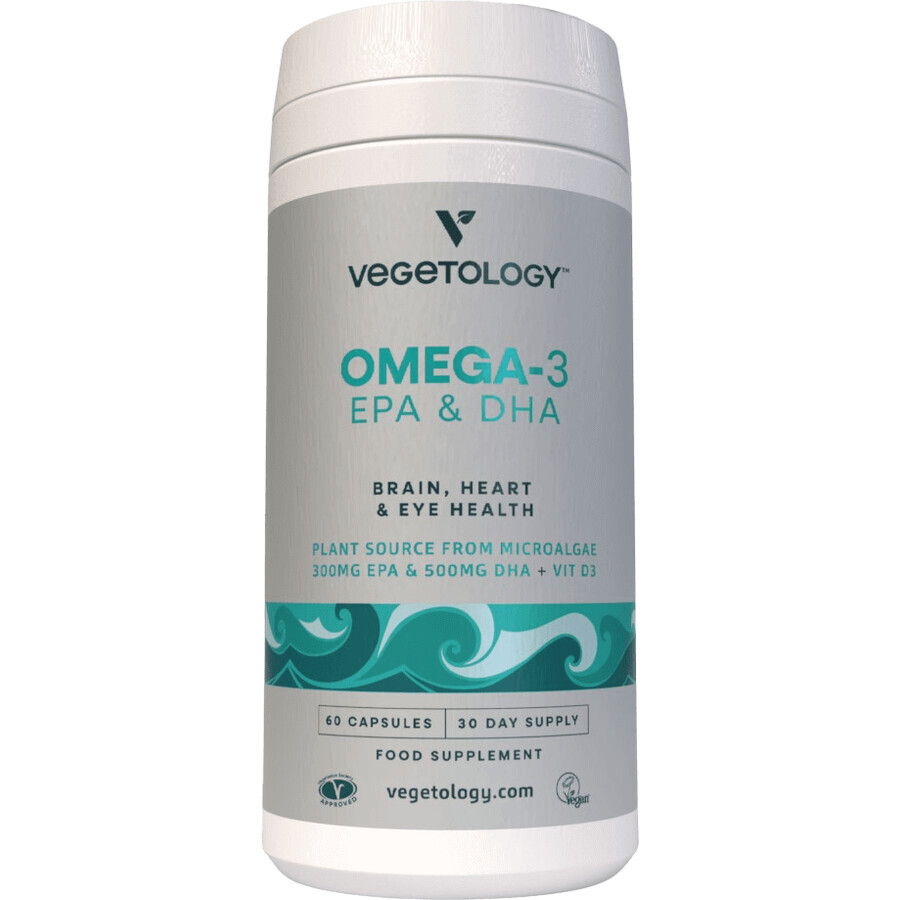 Vegetology Omega-3 - EPA et DHA + vitamine D3 60 gélules