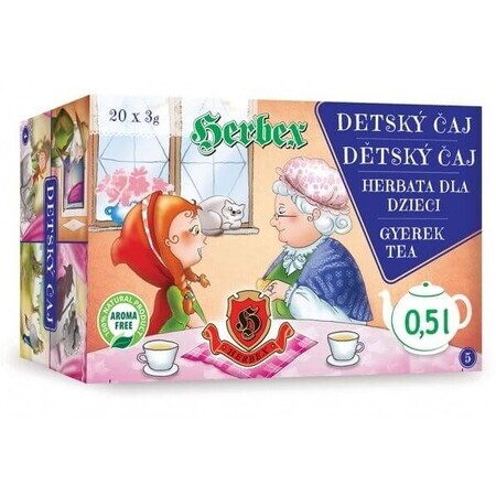 Herbex Thé pour enfants Tisane Fée 20 x 3 g