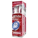 White Glo professional toothpaste + free toothbrush and interdental brush 150 g