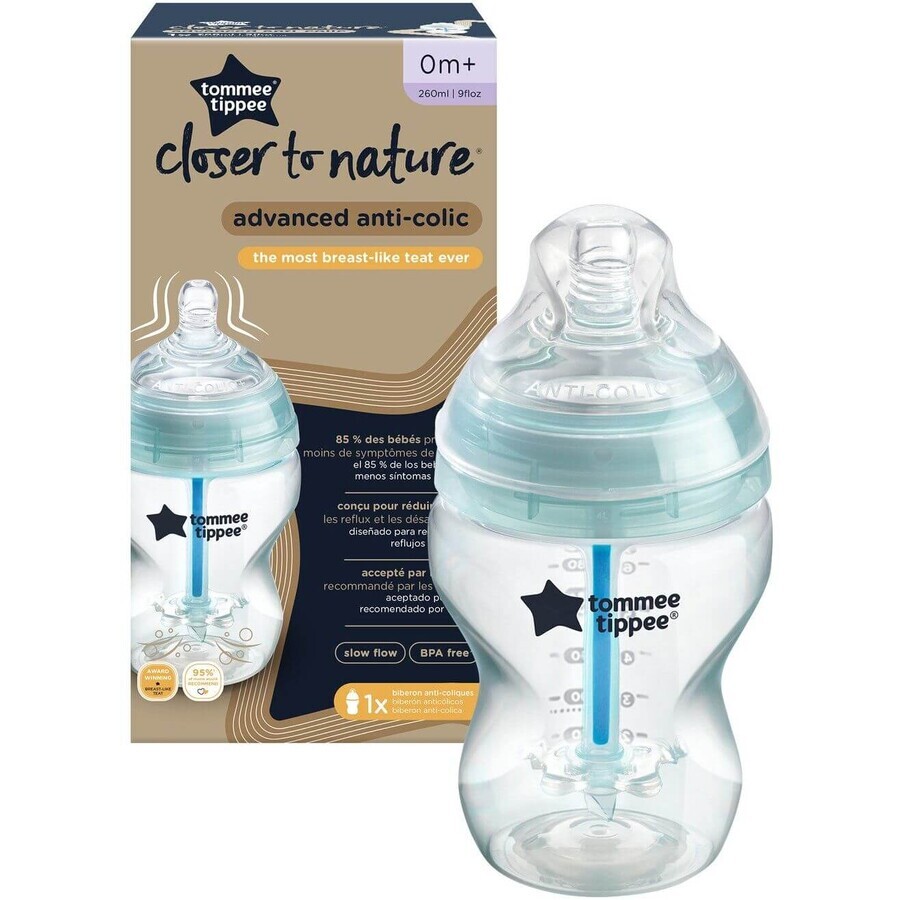 Tommee Tippee Biberon C2N Anti-Colic 0m+ 260 ml