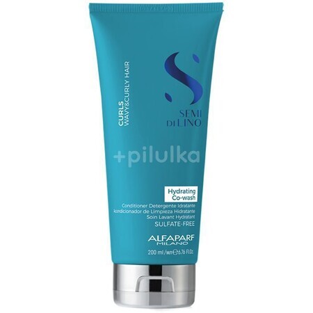 Alfaparf Milano Semi di Lino Semi di Lino Curl Hydrating Co-Wash Lavado suave para cabello rizado y encrespado 200 ml