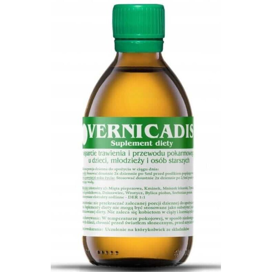 Vernicadis soutien digestif et gastro-intestinal pour enfants et adultes 100 ml NaturaGo