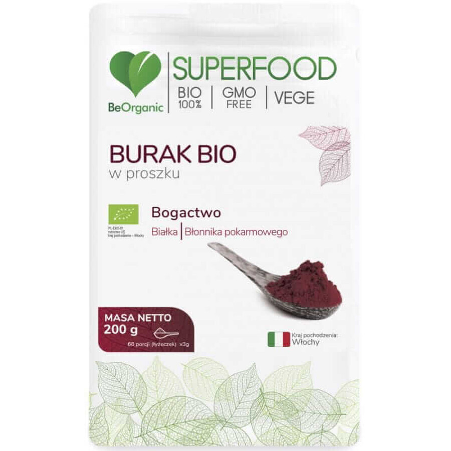 BeOrganic Organic Betterave en poudre 200g