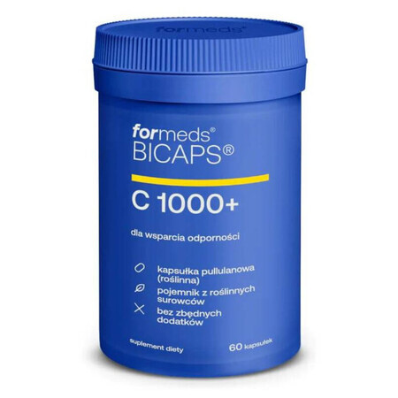 BICAPS Vitamine C 1000+ PLUS vitamine C, 60 gélules, Formeds