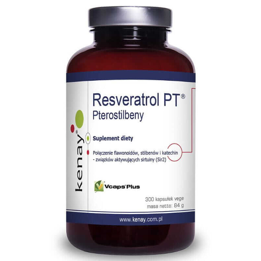 Resveratrol PT - PTEROSTILBENY (300 capsules), Kenay