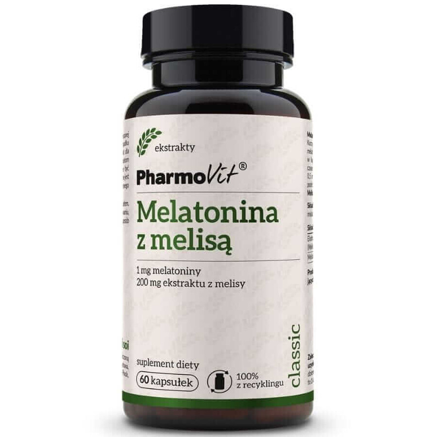 Melatonin mit Melisse 60 Kapseln Pharmovit Classic