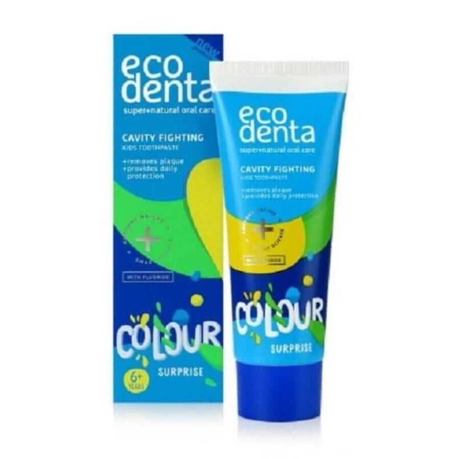 Toothpaste for children against tooth decay colorful surprise 75 ml Ecodenta