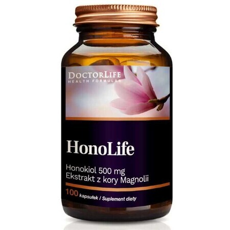 Doctor Life HonoLife Honokiod estratto di corteccia di magnolia 500mg, 100 capsule