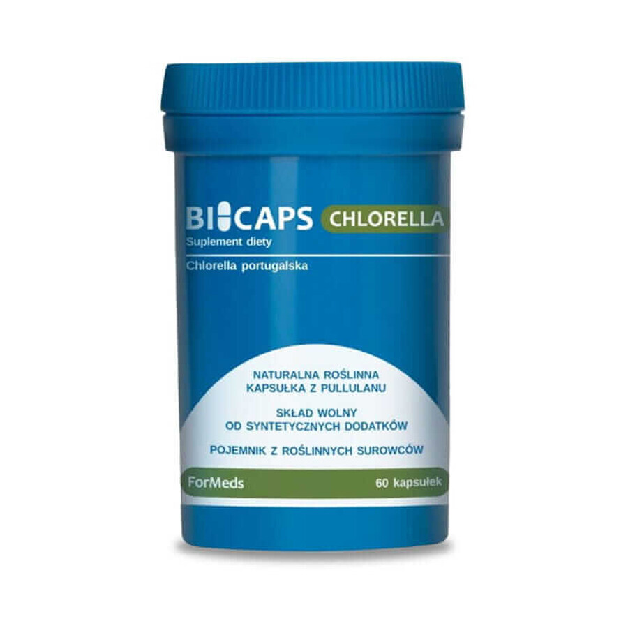 Bicaps Chlorella Portugal 60 gélules 530mg, Formeds