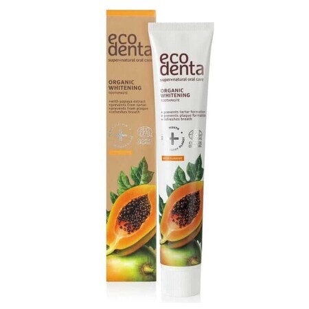 Dentifricio sbiancante con estratto di papaia 75ml Ecodenta