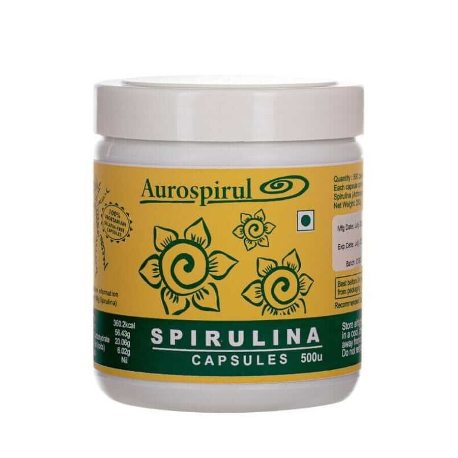 Spiruline 500 gélules Aurospirul