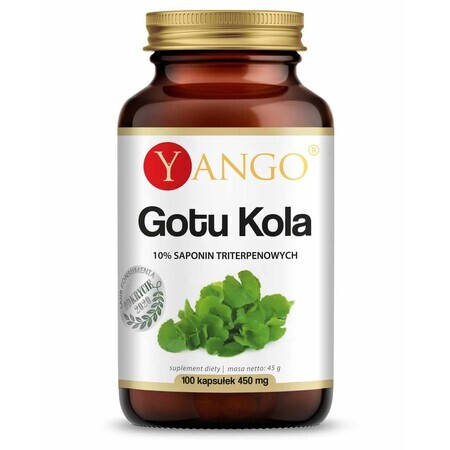 Gotu kola - Extrait de saponine triterpénique 10% - 100 gélules - Yango