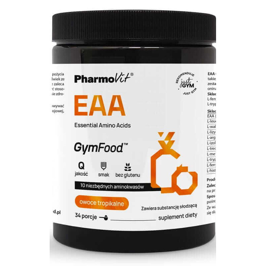 EAA Essentiële aminozuren (tropische vruchten) 375 g GymFood Pharmovit