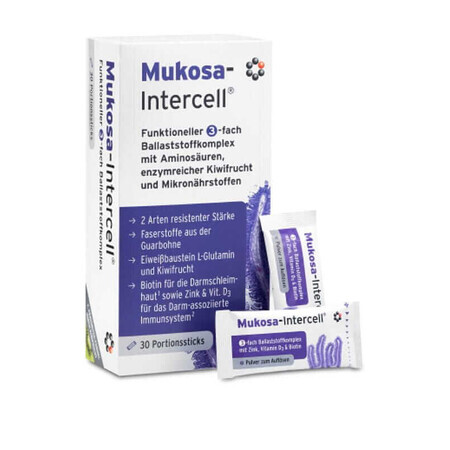 Mukosa-Intercell Fibres et amidon résistant, 30 sachets, Intercell