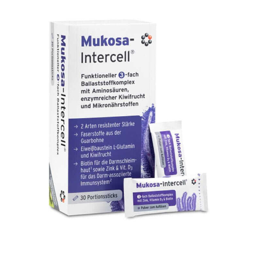 Mukosa-Intercell Fibres et amidon résistant, 30 sachets, Intercell