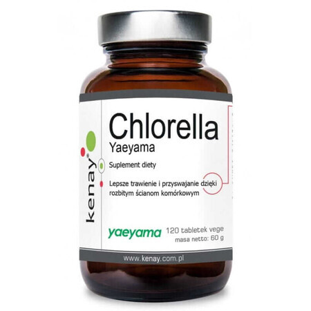 Chlorella Yaeyama (paredes celulares rotas) 120 comprimidos Kenay