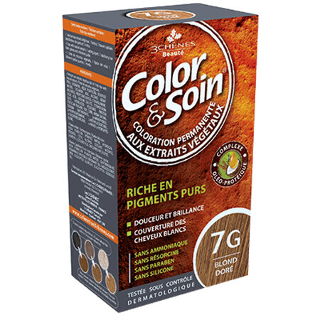 Colour & Soin coloration des cheveux (blond doré) 7G 135ml