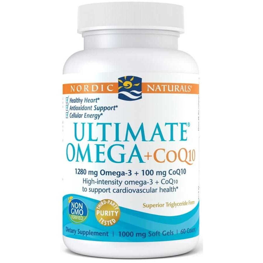 Ultimate Omega 1280 mg + CoQ10 (60 gélules) Nordic Naturals