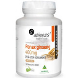 Panax ginseng 400mg - 100 gélules Ginseng coréen ginsenoside Aliness