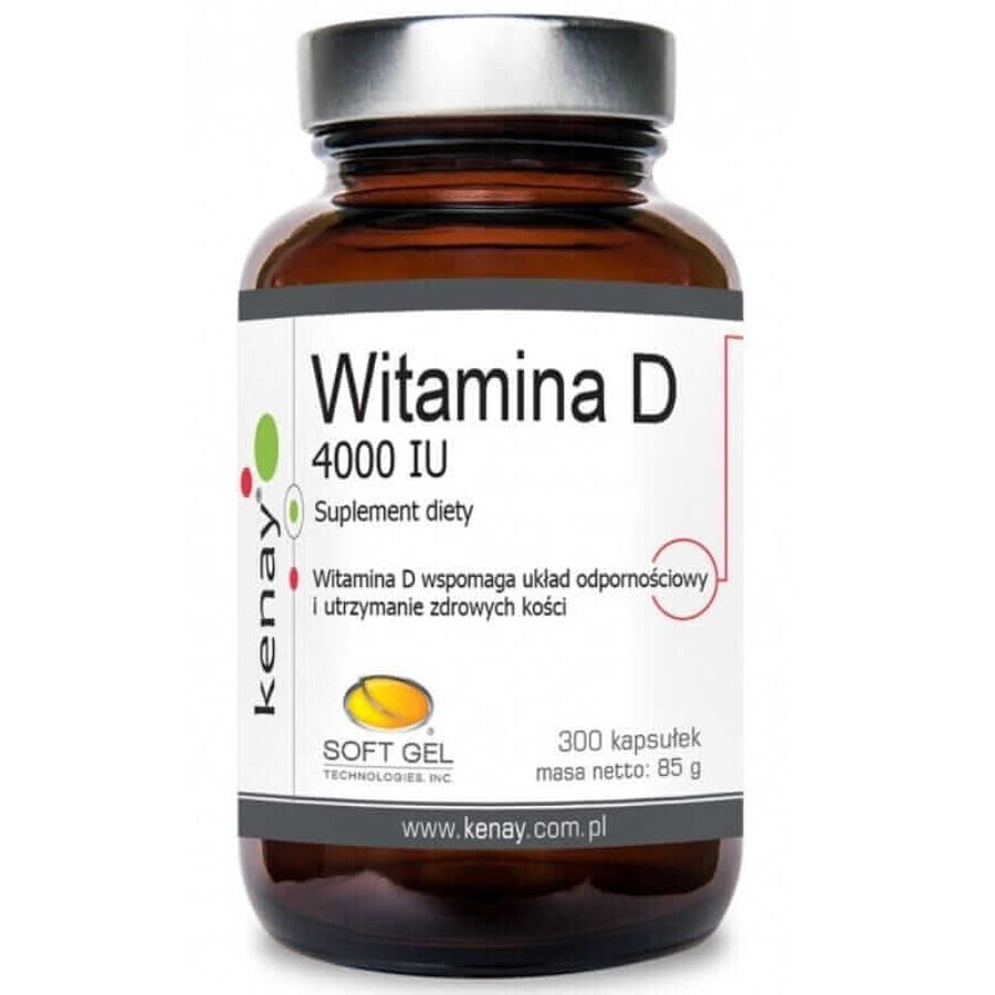 Vitamin D3 4000 IU 300 capsules Kenay