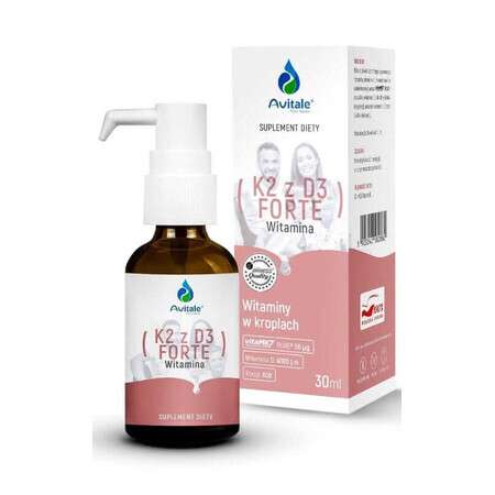 Avitale K2 con D3 FORTE 50µg/4000IU gocce 30ml