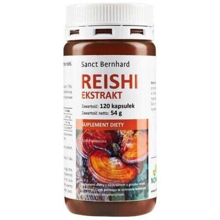 Extrait de champignon Reishi + Zinc 120 gélules Sanct Bernhard