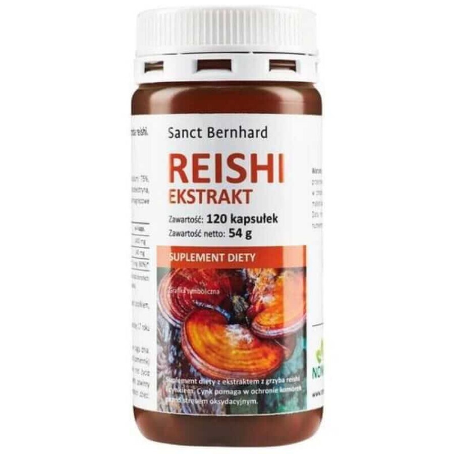 Extrait de champignon Reishi + Zinc 120 gélules Sanct Bernhard