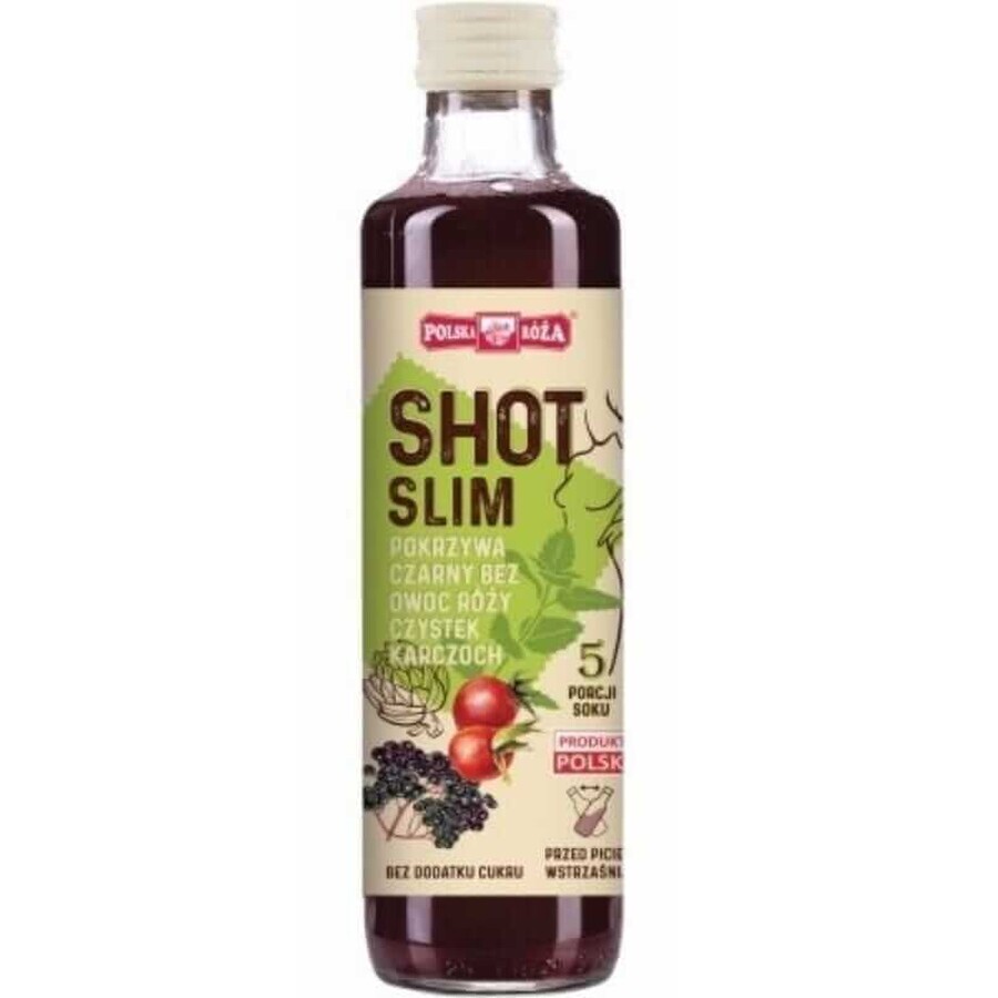 Shot Slim (mélange de jus de fruits et d'herbes) 250ml Polska Róża