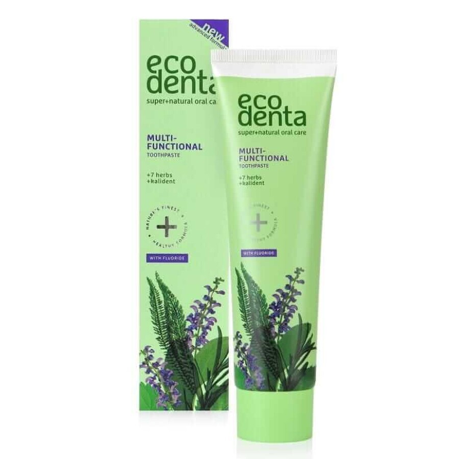 Dentifrice multifonctionnel aux extraits de 7 plantes et de calendula 100ml Ecodenta