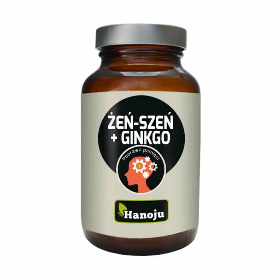 Ginseng + Ginkgo Biloba 60 capsule. Hanoju