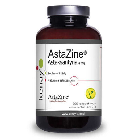 AstaZine Astaxanthin 4 mg - 300 capsules, Kenay