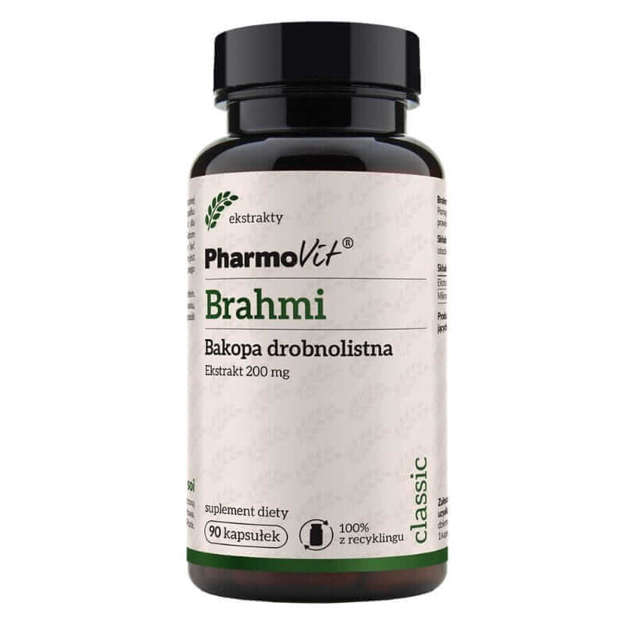 Brahmi 90 gélules Extrait 20:1 Pharmovit Classic