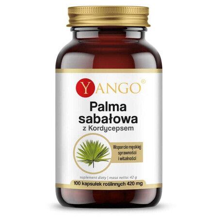 Palma sabal con cordyceps - extracto - 100 cápsulas YANGO