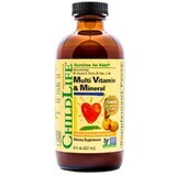 Multi Vitamin & Mineral Multivitamines et minéraux pour enfants 237 ml Child Life