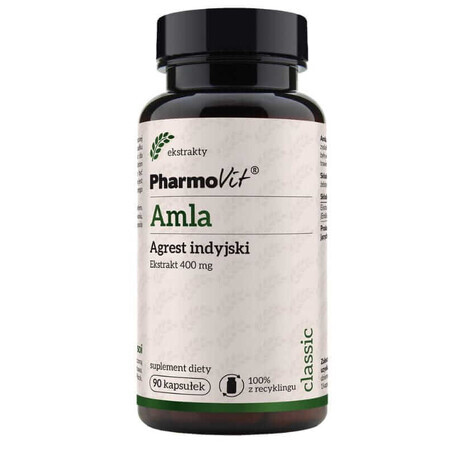 Amla Indische Mierikswortel 4:1 400 mg 90 capsules Pharmovit