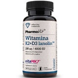 Vitamine K2Mk7 200 mcg + D3 4000 IU (60 caps) Pharmovit Classic