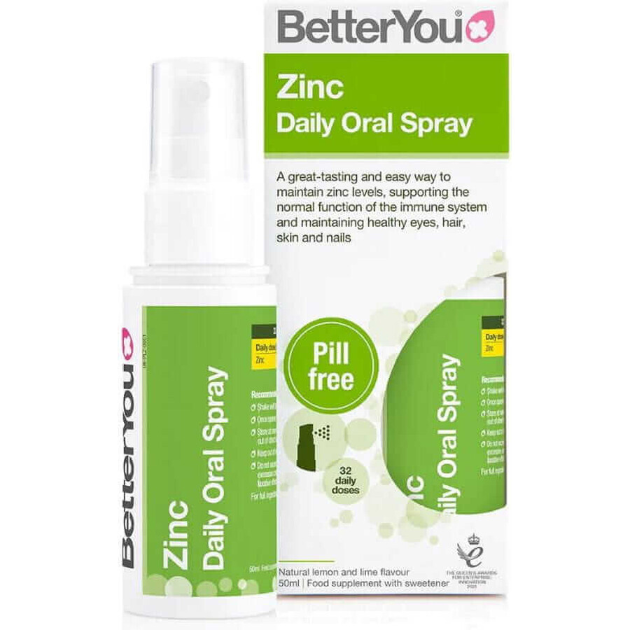 BetterYou Spray buccal quotidien au zinc 50 ml