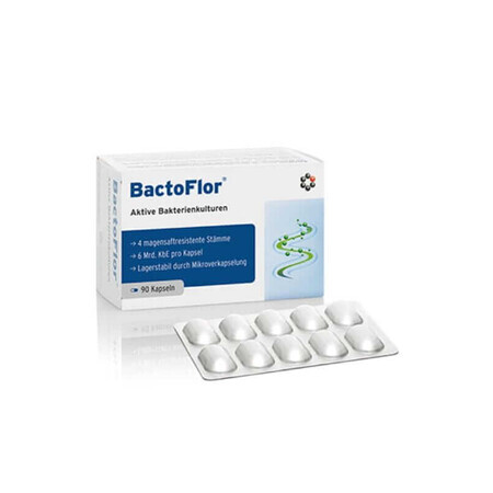 BactoFlor 90 caps INTERCELL Pharma Probiotic