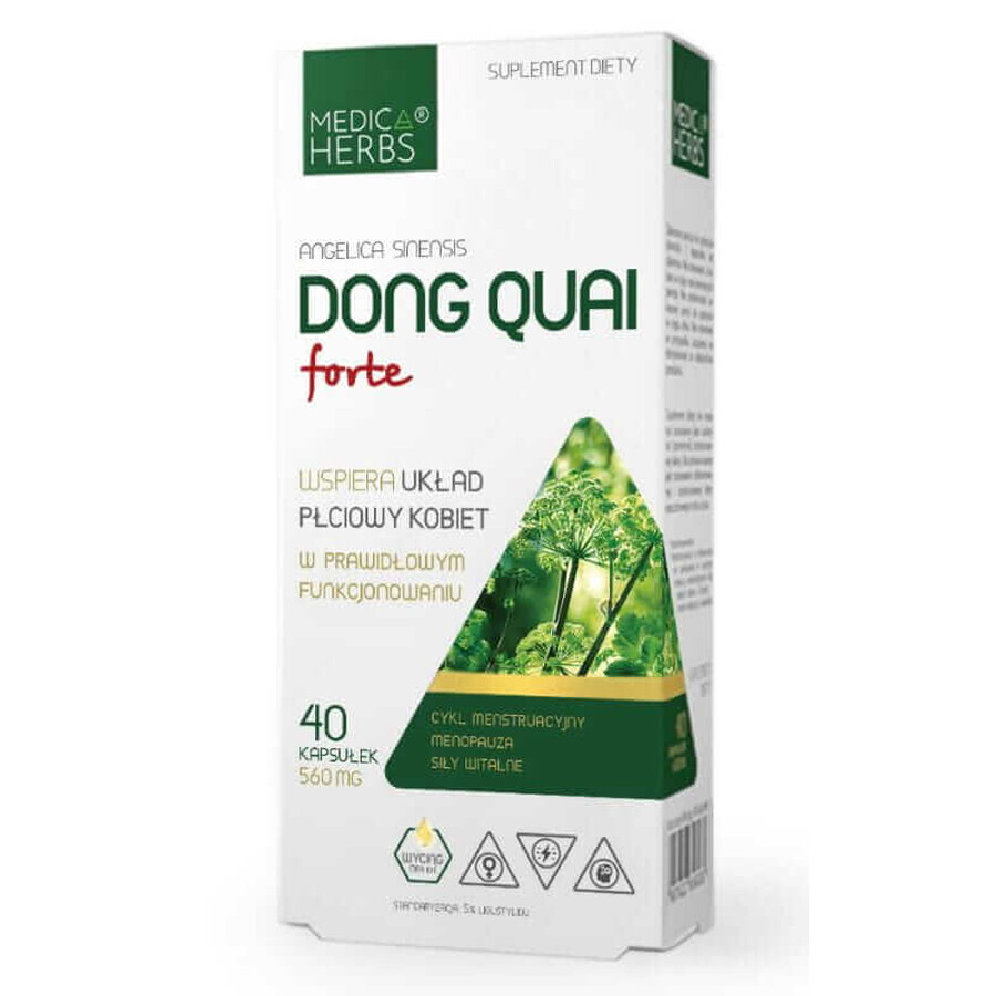 Dong Quai Forte (560mg) 40 capsules Medica Herbs