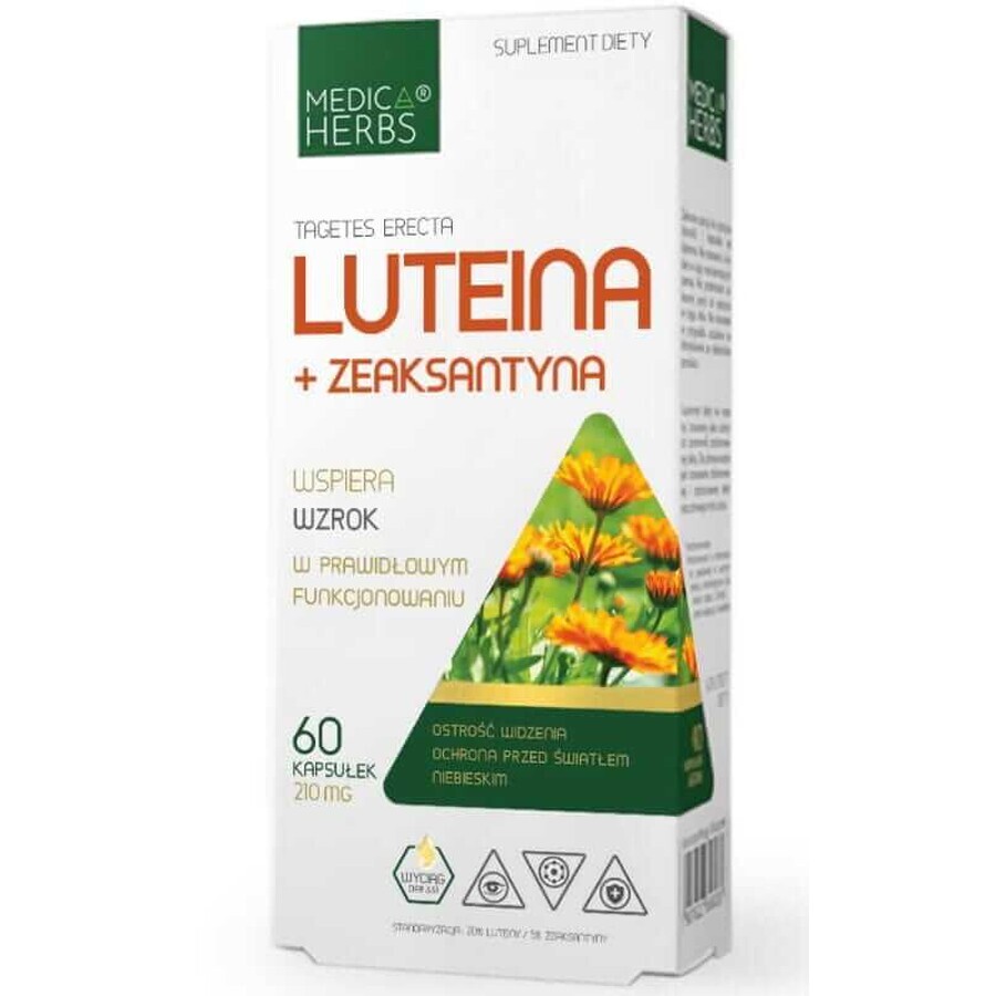 Lutéine + Zéaxanthine 60 gélules Medica Herbs