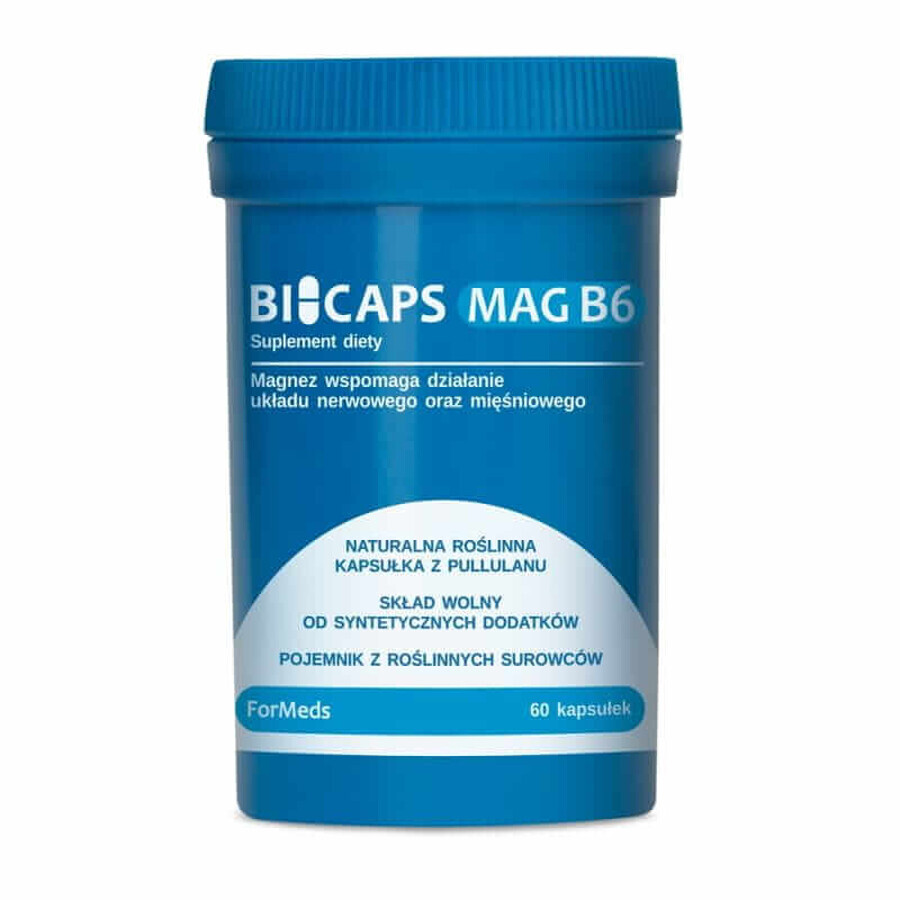 Bicaps Mag B6 Citrate de magnésium 60 gélules Formeds