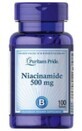 Niacinamide (amide d&#39;acide nicotinique) 500 mg, 100 comprim&#233;s Puritan&#39;s Pride